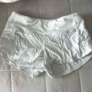lululemon white shorts new